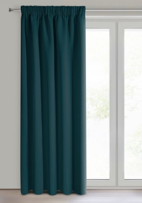 ZASŁONA GOTOWA LOGAN NA TAŚMIE 135 X 270 CM PETROL ZASŁONA GOTOWA LOGAN NA TAŚMIE 135 X 270 CM PETROL