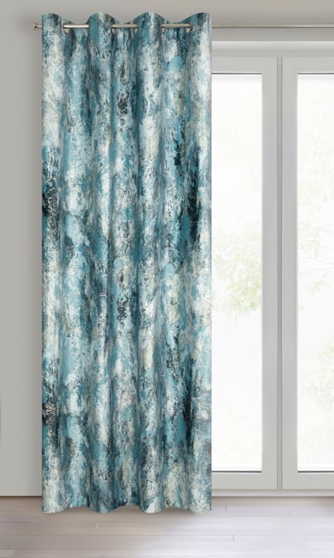 ZASŁONA GOTOWA MALIA 140 X 250 CM TURKUSOWY