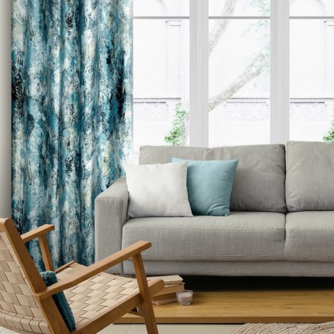 ZASŁONA GOTOWA MALIA 140 X 250 CM TURKUSOWY