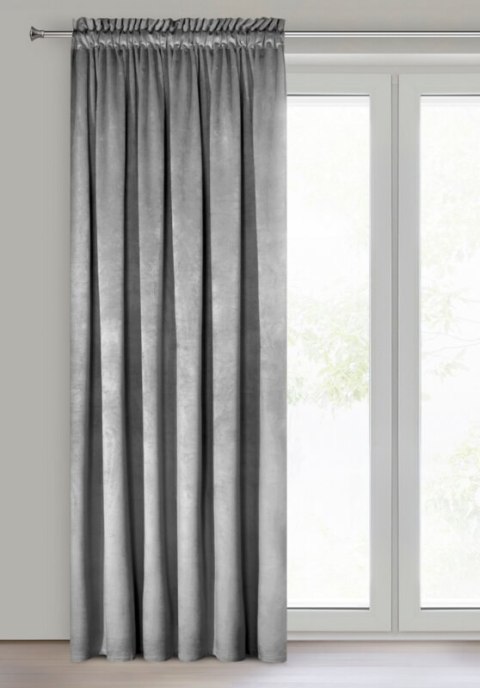 ZASŁONA GOTOWA PIERRE NA TAŚMIE 140 X 300 CM SZARY ZASŁONA GOTOWA PIERRE NA TAŚMIE 140 X 300 CM SZARY