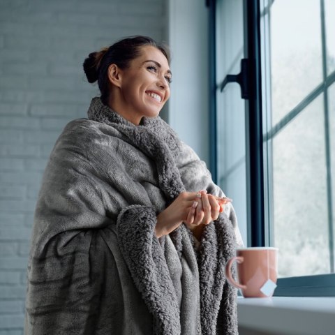 KOC TEDY 150 X 200 CM STALOWY