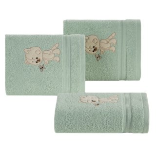 RĘCZNIK DZIECIĘCY BABY66 100 X 100 CM MIĘTOWY