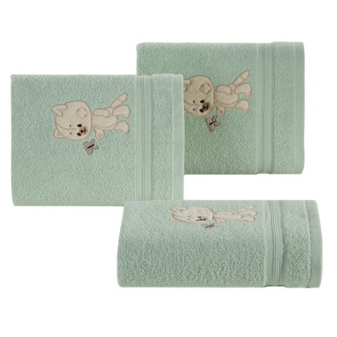 RĘCZNIK DZIECIĘCY BABY66 100 X 100 CM MIĘTOWY