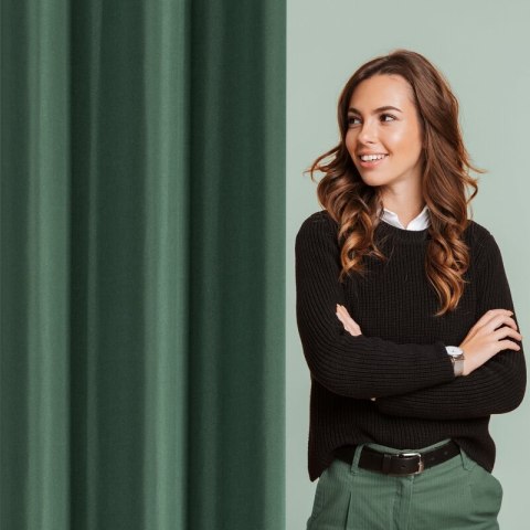 ZASŁONA GOTOWA ADARI 140 X 250 CM CIEMNOZIELONY ZASŁONA GOTOWA ADARI 140 X 250 CM CIEMNOZIELONY