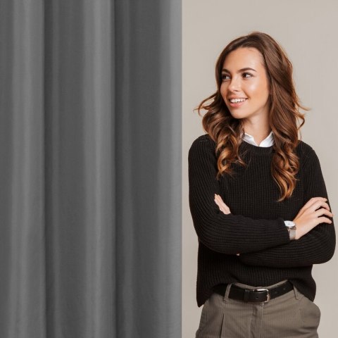 ZASŁONA GOTOWA ADARI 140 X 250 CM GRAFITOWY ZASŁONA GOTOWA ADARI 140 X 250 CM GRAFITOWY