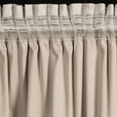 ZASŁONA GOTOWA DANI NA TAŚMIE 140 X 270 CM BEŻOWY ZASŁONA GOTOWA DANI NA TAŚMIE 140 X 270 CM BEŻOWY