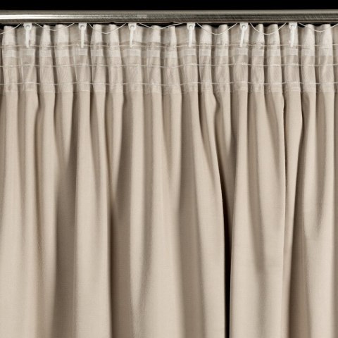 ZASŁONA GOTOWA DANI NA TAŚMIE 140 X 270 CM BEŻOWY ZASŁONA GOTOWA DANI NA TAŚMIE 140 X 270 CM BEŻOWY