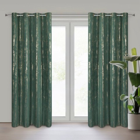 ZASŁONA GOTOWA LIBI 140 X 250 CM ZIELONY ZASŁONA GOTOWA LIBI 140 X 250 CM ZIELONY