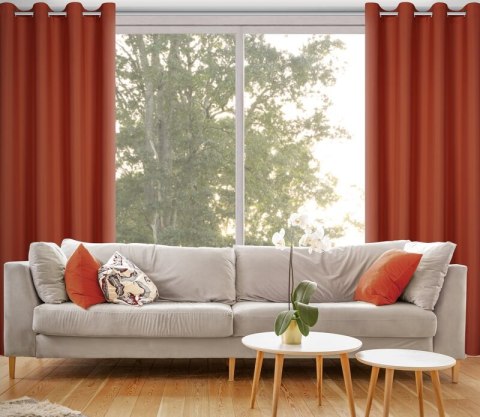 ZASŁONA GOTOWA RITA 140 X 250 CM CEGLASTY ZASŁONA GOTOWA RITA 140 X 250 CM CEGLASTY