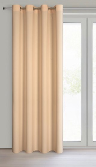 ZASŁONA GOTOWA RITA 140 X 250 CM CIEMNOKREMOWY