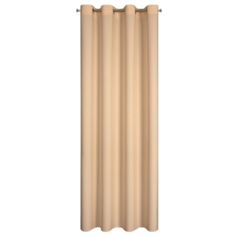 ZASŁONA GOTOWA RITA 140 X 250 CM CIEMNOKREMOWY ZASŁONA GOTOWA RITA 140 X 250 CM CIEMNOKREMOWY