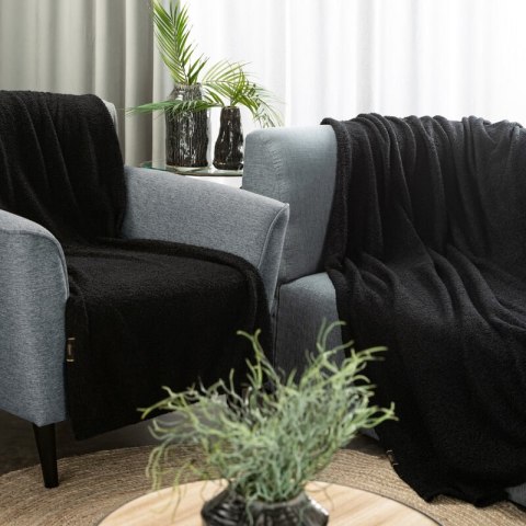 KOC BUKLA 70 X 160 CM CZARNY KOC BUKLA 70 X 160 CM CZARNY