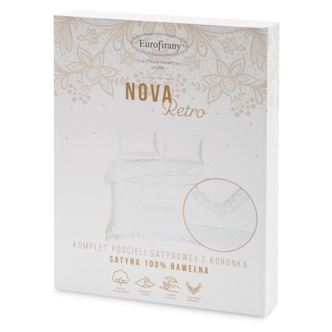 KOMPLET POŚCIELI RETRO 5 220 X 200 CM BIAŁY
