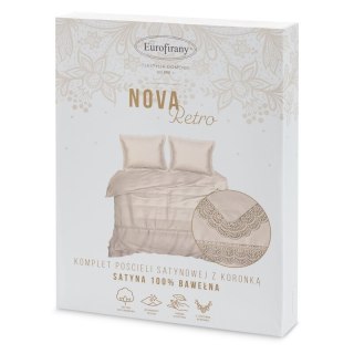 KOMPLET POŚCIELI RETRO 6 220 X 200 CM BEŻOWY