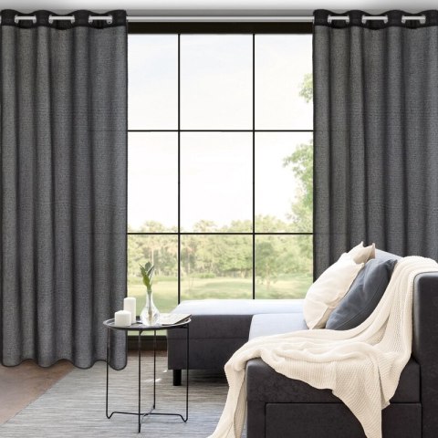 ZASŁONA GOTOWA AGIS 140 X 250 CM CZARNY ZASŁONA GOTOWA AGIS 140 X 250 CM CZARNY