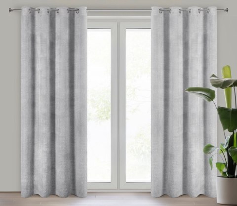 ZASŁONA GOTOWA AGIS 140 X 250 CM SREBRNY ZASŁONA GOTOWA AGIS 140 X 250 CM SREBRNY