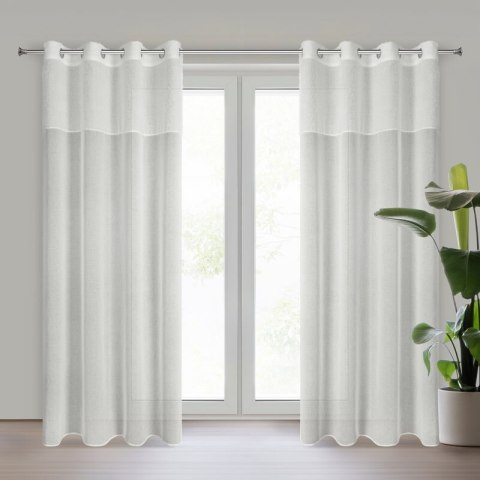 ZASŁONA GOTOWA AGIS 3 140 X 250 CM KREMOWY ZASŁONA GOTOWA AGIS 3 140 X 250 CM KREMOWY