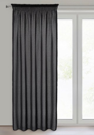 ZASŁONA GOTOWA AGIS NA TAŚMIE 140 X 270 CM CZARNY