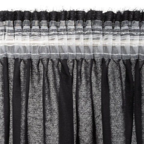 ZASŁONA GOTOWA AGIS NA TAŚMIE 140 X 270 CM CZARNY ZASŁONA GOTOWA AGIS NA TAŚMIE 140 X 270 CM CZARNY