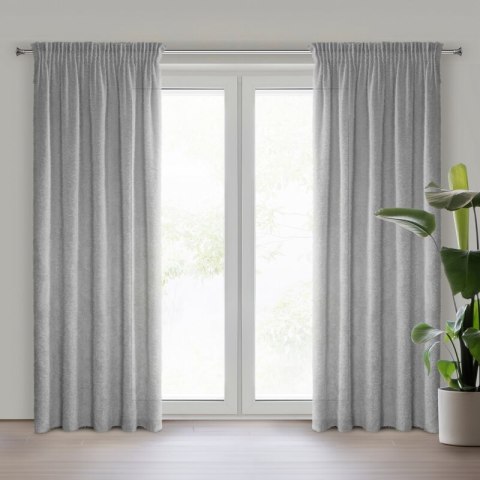 ZASŁONA GOTOWA AGIS NA TAŚMIE 140 X 270 CM SREBRNY ZASŁONA GOTOWA AGIS NA TAŚMIE 140 X 270 CM SREBRNY