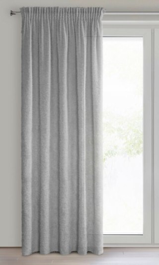 ZASŁONA GOTOWA AGIS NA TAŚMIE 140 X 270 CM SREBRNY