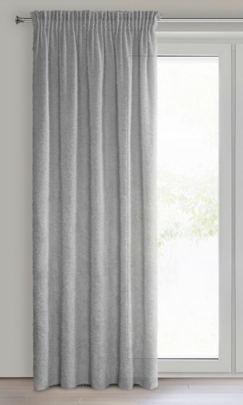 ZASŁONA GOTOWA AGIS NA TAŚMIE 140 X 270 CM SREBRNY ZASŁONA GOTOWA AGIS NA TAŚMIE 140 X 270 CM SREBRNY