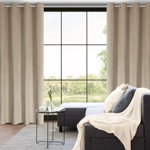 ZASŁONA GOTOWA ARIADNA 140 X 250 CM BEŻOWY