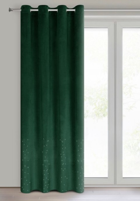 ZASŁONA GOTOWA ARIADNA 140 X 250 CM CIEMNOZIELONY ZASŁONA GOTOWA ARIADNA 140 X 250 CM CIEMNOZIELONY