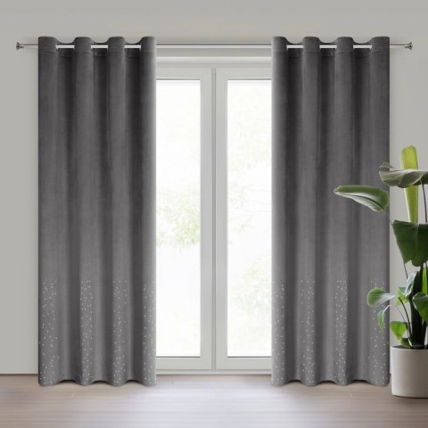 ZASŁONA GOTOWA ARIADNA 140 X 250 CM GRAFITOWY ZASŁONA GOTOWA ARIADNA 140 X 250 CM GRAFITOWY