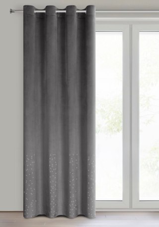 ZASŁONA GOTOWA ARIADNA 140 X 250 CM GRAFITOWY