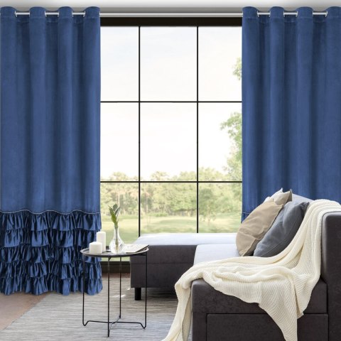 ZASŁONA GOTOWA CARLI 140 X 250 CM GRANATOWY ZASŁONA GOTOWA CARLI 140 X 250 CM GRANATOWY