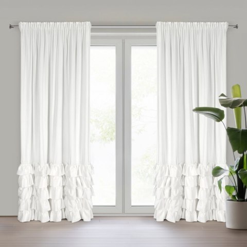 ZASŁONA GOTOWA CARLI NA TAŚMIE 140 X 250 CM BIAŁY ZASŁONA GOTOWA CARLI NA TAŚMIE 140 X 250 CM BIAŁY