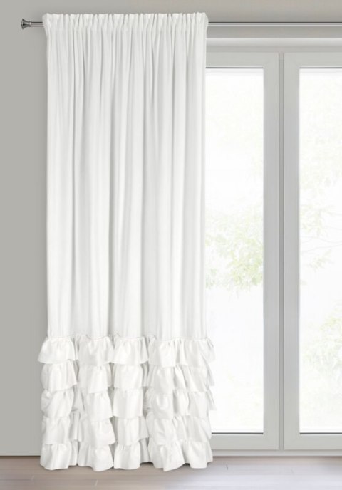 ZASŁONA GOTOWA CARLI NA TAŚMIE 140 X 250 CM BIAŁY ZASŁONA GOTOWA CARLI NA TAŚMIE 140 X 250 CM BIAŁY