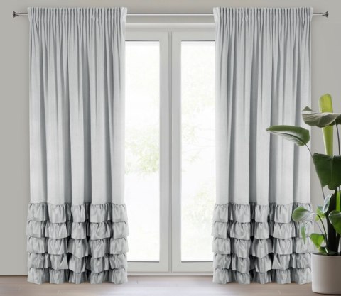 ZASŁONA GOTOWA DANI NA TAŚMIE 140 X 250 CM SREBRNY ZASŁONA GOTOWA DANI NA TAŚMIE 140 X 250 CM SREBRNY