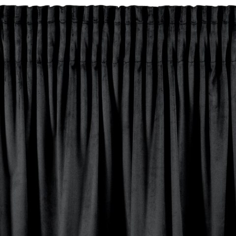 ZASŁONA GOTOWA DANI NA TAŚMIE 140 X 270 CM CZARNY ZASŁONA GOTOWA DANI NA TAŚMIE 140 X 270 CM CZARNY