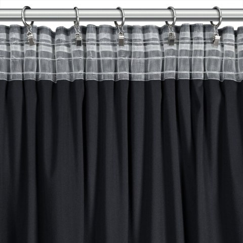 ZASŁONA GOTOWA DANI NA TAŚMIE 140 X 270 CM CZARNY ZASŁONA GOTOWA DANI NA TAŚMIE 140 X 270 CM CZARNY