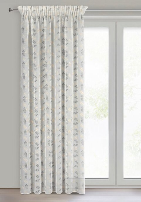 ZASŁONA GOTOWA MIRIAM NA TAŚMIE 140 X 270 CM BIAŁY ZASŁONA GOTOWA MIRIAM NA TAŚMIE 140 X 270 CM BIAŁY