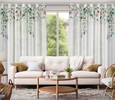 ZASŁONA GOTOWA NIKI 350 X 250 CM BIAŁY ZASŁONA GOTOWA NIKI 350 X 250 CM BIAŁY