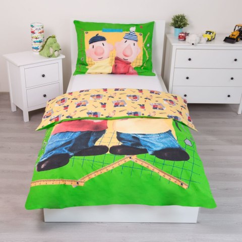 Pościel bawełna 140x200+1p70x90 Pat i Mat zielona Pościel bawełna 140x200+1p70x90 Pat i Mat zielona