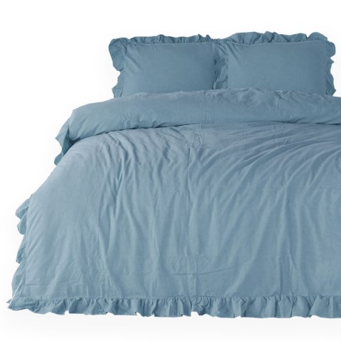 Pościel bawełniana BLUE/160x200(P) STONEWASHED Pościel bawełniana BLUE/160x200(P) STONEWASHED