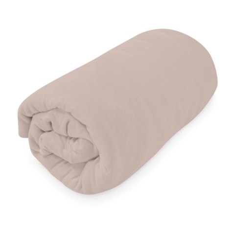 Prześcieradło jersey z gumką BASIC 018/BEŻ/160x200 Prześcieradło jersey z gumką BASIC 018/BEŻ/160x200