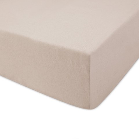 Prześcieradło jersey z gumką BASIC 018/BEŻ/160x200 Prześcieradło jersey z gumką BASIC 018/BEŻ/160x200
