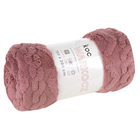 KOC D91 WARKOCZ 200 X 220 CM PUDROWY RÓŻ KOC D91 WARKOCZ 200 X 220 CM PUDROWY RÓŻ