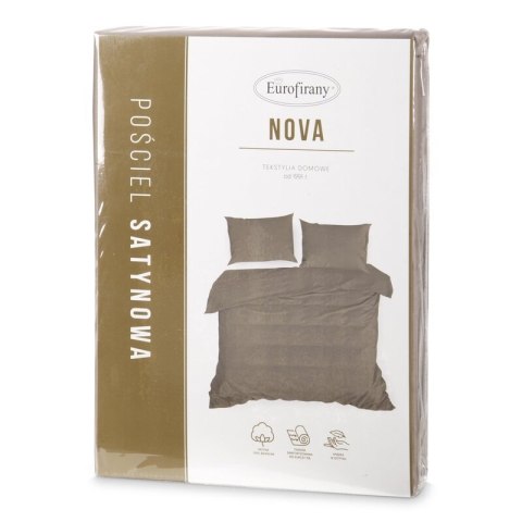 KOMPLET POŚCIELI NOVA3 180 X 200 CM JASNOBRĄZOWY