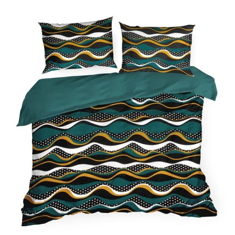 KOMPLET POŚCIELI SATYNOWEJ NIKA 50 220 X 200 CM CIEMNOTURKUSOWY KOMPLET POŚCIELI SATYNOWEJ NIKA 50 220 X 200 CM CIEMNOTURKUSOWY