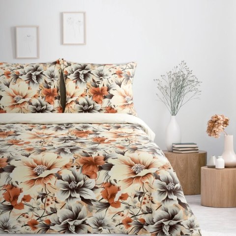 KOMPLET POŚCIELI SATYNOWEJ NIKA 51 220 X 200 CM CIEMNOKREMOWY KOMPLET POŚCIELI SATYNOWEJ NIKA 51 220 X 200 CM CIEMNOKREMOWY