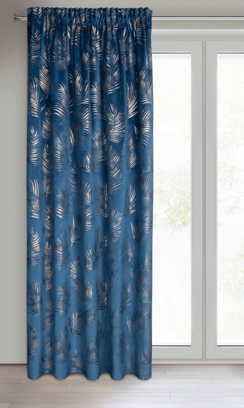 ZASŁONA GOTOWA GLORIA NA TAŚMIE 140 X 300 CM GRANATOWY ZASŁONA GOTOWA GLORIA NA TAŚMIE 140 X 300 CM GRANATOWY