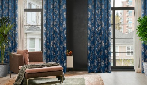 ZASŁONA GOTOWA GLORIA NA TAŚMIE 140 X 300 CM GRANATOWY ZASŁONA GOTOWA GLORIA NA TAŚMIE 140 X 300 CM GRANATOWY