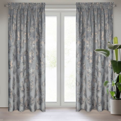 ZASŁONA GOTOWA GLORIA NA TAŚMIE 140 X 300 CM STALOWY ZASŁONA GOTOWA GLORIA NA TAŚMIE 140 X 300 CM STALOWY