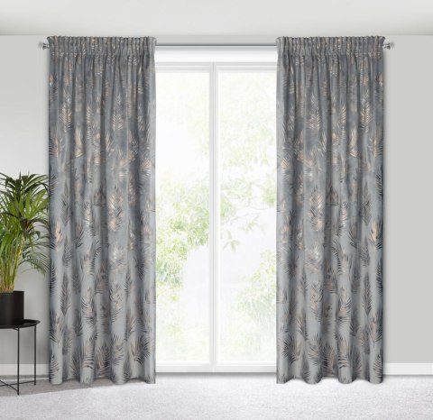 ZASŁONA GOTOWA GLORIA NA TAŚMIE 140 X 300 CM STALOWY ZASŁONA GOTOWA GLORIA NA TAŚMIE 140 X 300 CM STALOWY